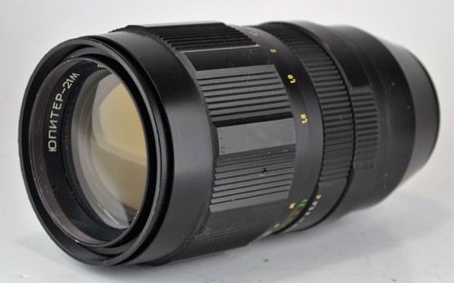 EXC! SOVIET USSR TELEPHOTO JUPITER-21M f4/200mm LENS M42 mount+NATIVE PASSPORT - Picture 5 of 12