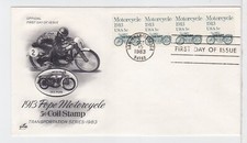 TurtlesTradingPost- Motorcycle- Transportation Series 1983 #1899- FDC Artcraft