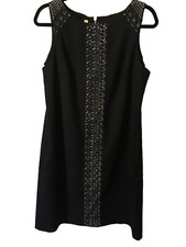 Nine West Lace Detailed Black Dress, Size 12