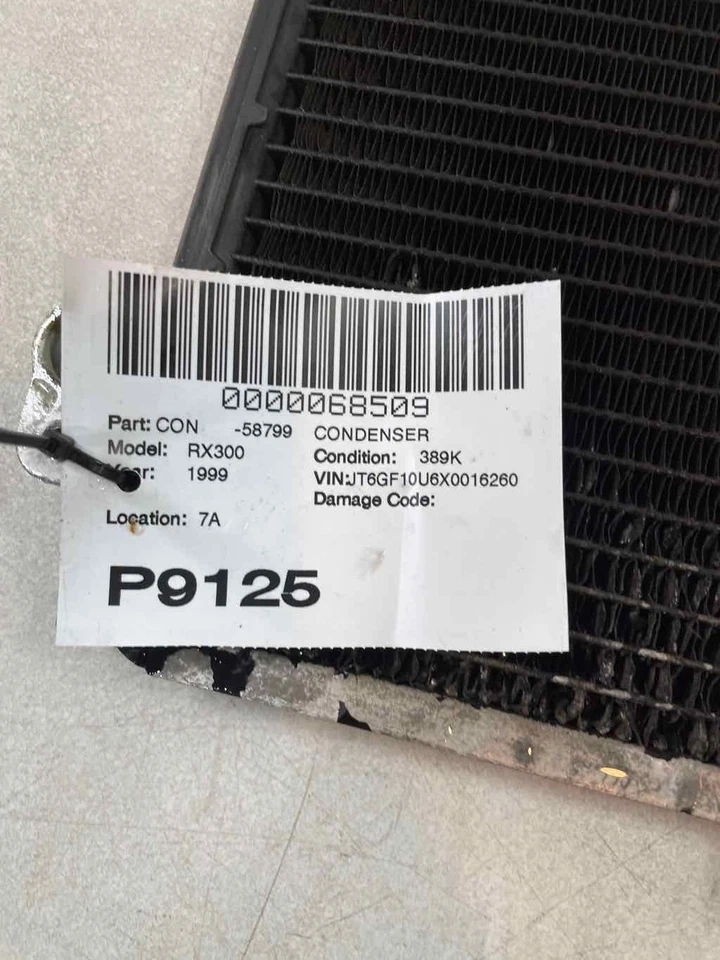 Condensador CA Lexus 3.0l OE 88450-48010 compatível com LEXUS RX300 1999-2003 - Imagem 2 de 4