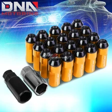 20PCS 29MM ORANGE ALUMINUM 23MM OD M12X1.25 CONICAL LUG NUTS W/24MM CAP+ADAPTER