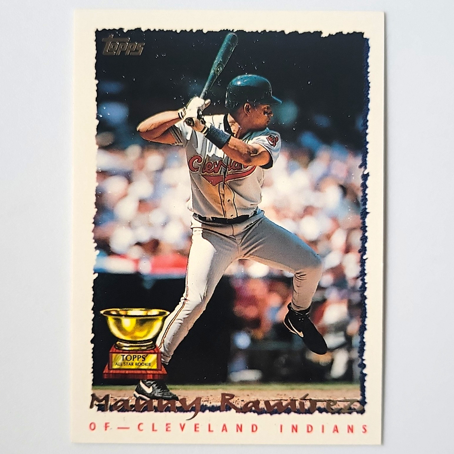 Topps 1995 #577 Manny Ramirez Topps All-Star Rookie RC Cleveland Indians