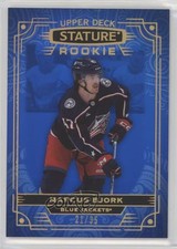 2022-23 Upper Deck Stature Rookies Blue 21/35 Marcus Bjork #110 15ok