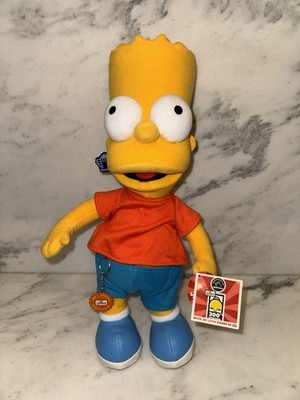 Vintage Bart Simpson 300th Episode Applause Plush Doll w/ Tags Keychains 2002