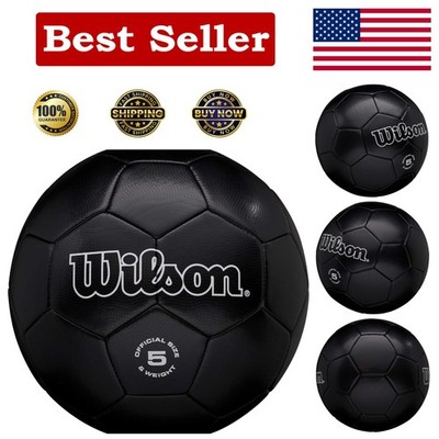 Size 5 Traditional Soccer Ball - Synthetic Leather for Adult Recreational Play