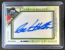 2025 Panini Boys of Summer Carter Holton Jumbo Acetate Signatures Auto #/199