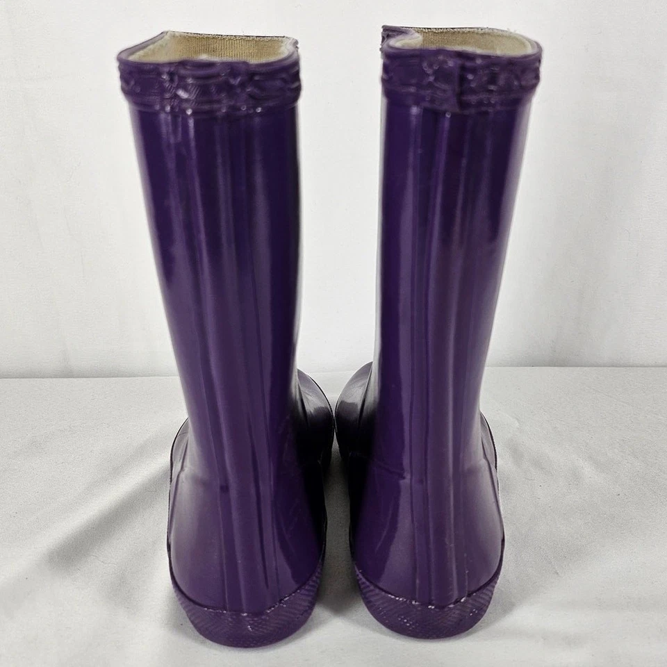 HUNTER ORIGINAL GIRLS KIDS FIRST RAIN BOOTS – VIOLET GLOSS, US SIZE 13 - Image 4 of 4