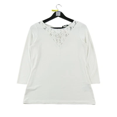 Lauren Ralph Lauren T-shirt manches longues Femme Taille S Blanc #QWE1182 - Photo 1/4