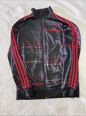 Adidas Black and Red Athletic Jacket  Mens Size M