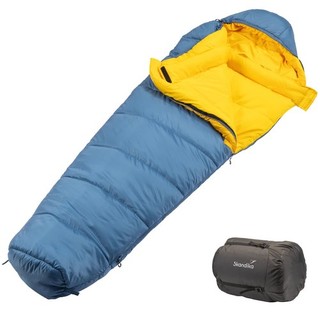 Skandika Mumienschlafsack Gjora Erwachsene 3 4 Jahreszeiten bis 1 °C blau B Ware
