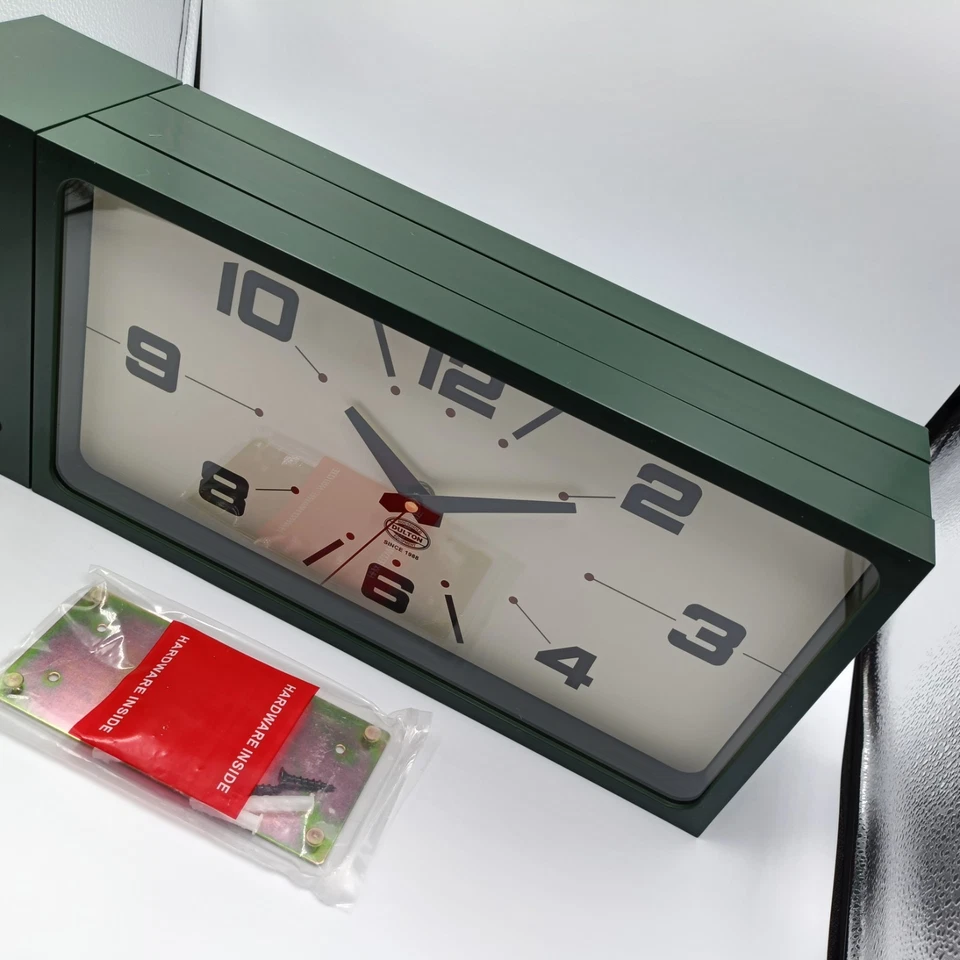 DULTON Double Face Wall Clock Green Retro Magnet Type H21-0362DGN Japan - Image 4 of 4