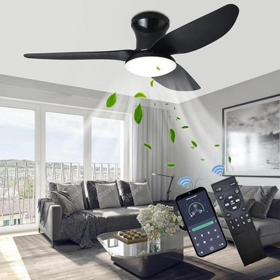 LED Deckenleuchte Deckenventilator mit Beleuchtung Dimmbar Fernbedienung Lampe