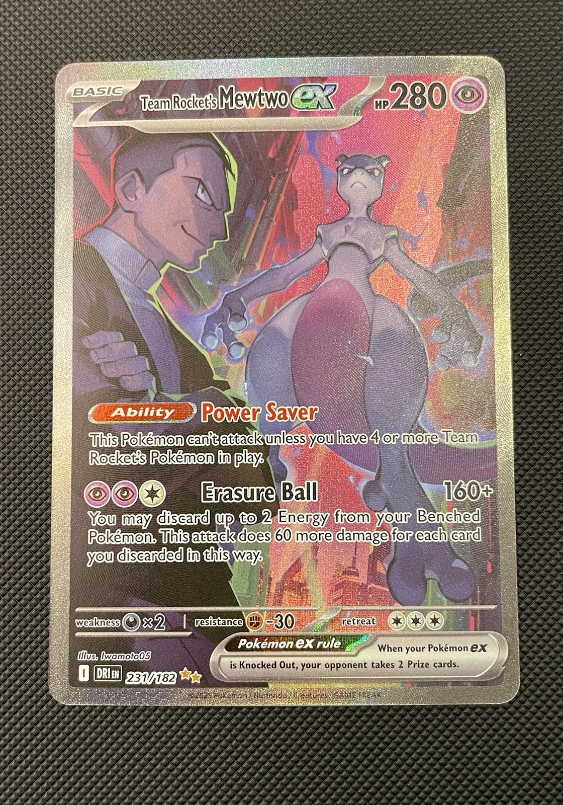 Team Rocket's Mewtwo ex 2025 Scarlet & Violet: Destined Rivals