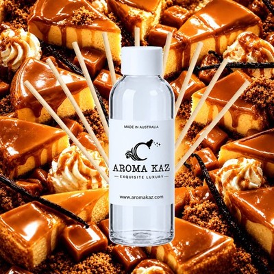 Caramel Cheesecake Reed Diffuser Oil Refill Vegan Alcohol-Free 3 Sizes