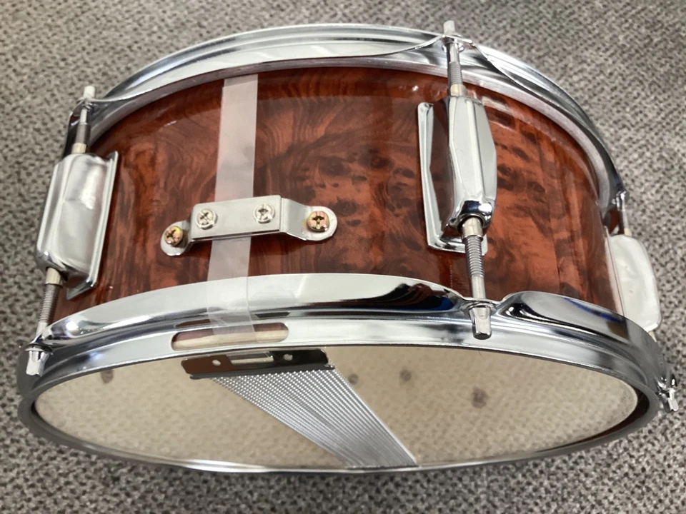 12 x 5 inches Professional Snare Drum /Brown glossy finish/New - Image 4 of 4