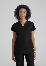 Grey's Anatomy by Barco Knit Strectch GRST249 - Women's Define2-Pocket V-Neck...