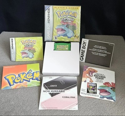 Pokemon Blattgrüne Version Nintendo Gameboy Advance NTSC USA Vollständig Komplett 