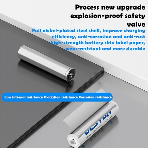 Batterie Ricaricabili 3000mAh Ni-MH 1.2V AA Cell Battery + Custodia Lotto 4Pack Giocattolo - Foto 11 di 15