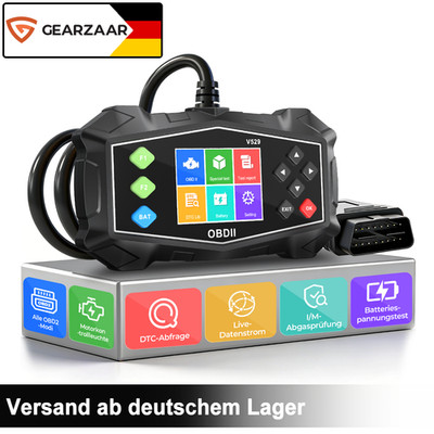 Profi KFZ OBD2 Diagnosegerät Deutsch KFZ Auslesegerät Scanner für Alle Fahrzeuge