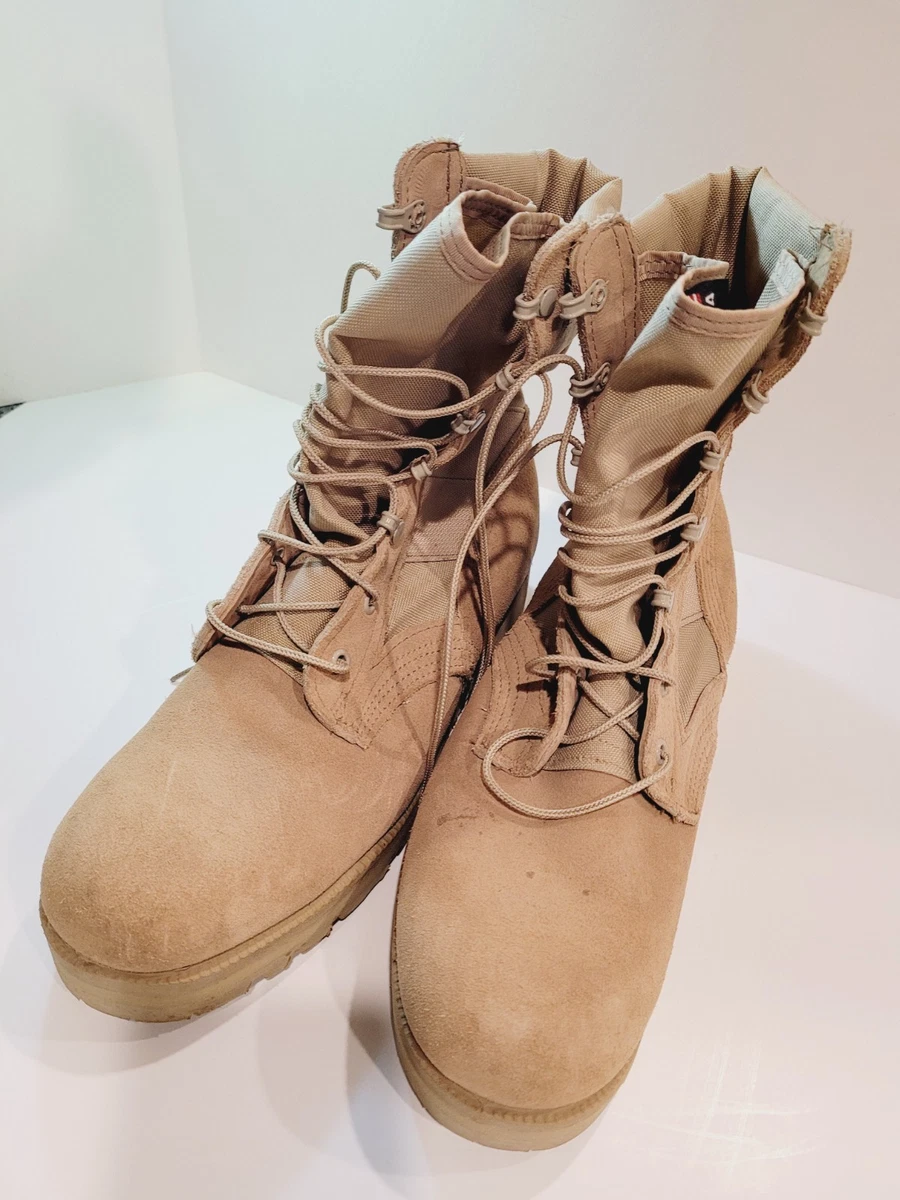 ALTAMA DESERT TAN Suede Military Tactical Boots Sz 10R USA Made £28.63