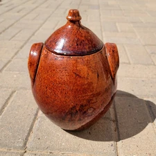 Jugtown Pottery Cracker Jar from Seagrove NC Vtg