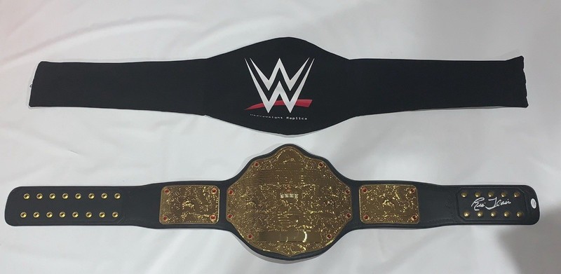 RIC FLAIR SIGNED WWE WORLD HEAVYWEIGHT CHAMPIONSHIP TITLE BELT LICENSED JSA COA