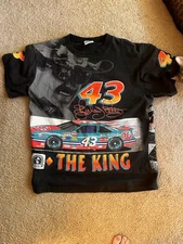 Vintage 1992 Richard Petty The King #43 Racing All Over Print  T-Shirt Size M