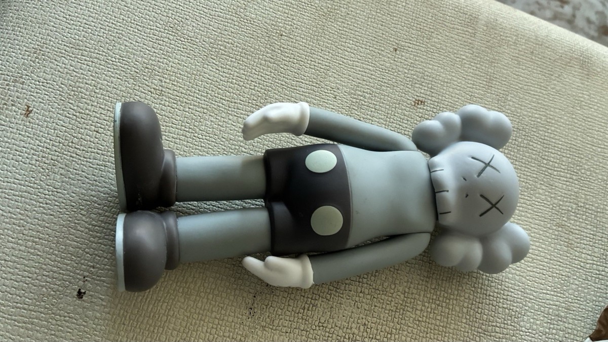 KAWS Companion Five Years Later Art Toy Gray Vinyl Figure with
