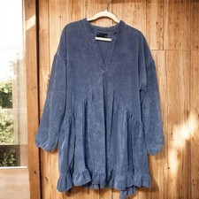 ASOS Designs Blue Corduroy Dress