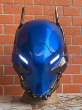 Red Hood Arkham Knight Batman Jason Helmet FRP LED Eyes Cosplay Mask Xmas Gifts