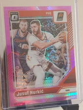 Jusuf Nurkic [Hyper Pink] #87 (2024 Panini Donruss Optic)