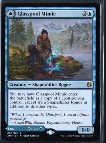 2020 Zendikar Rising Glasspool Mimic // Glasspool Shore Expansion/Rare #60