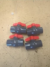 (4) L D Ball Valve  1" sch. 80 Slip /Solvent