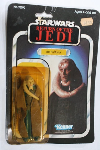 Star Wars Vintage Kenner MOC Bib Fortuna ROTJ 65 back Card