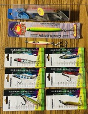 Mixed Metal Jig Lure Lot (9) Daiwa C’ultiva Point Wilson Proberos  10g 20g 40g