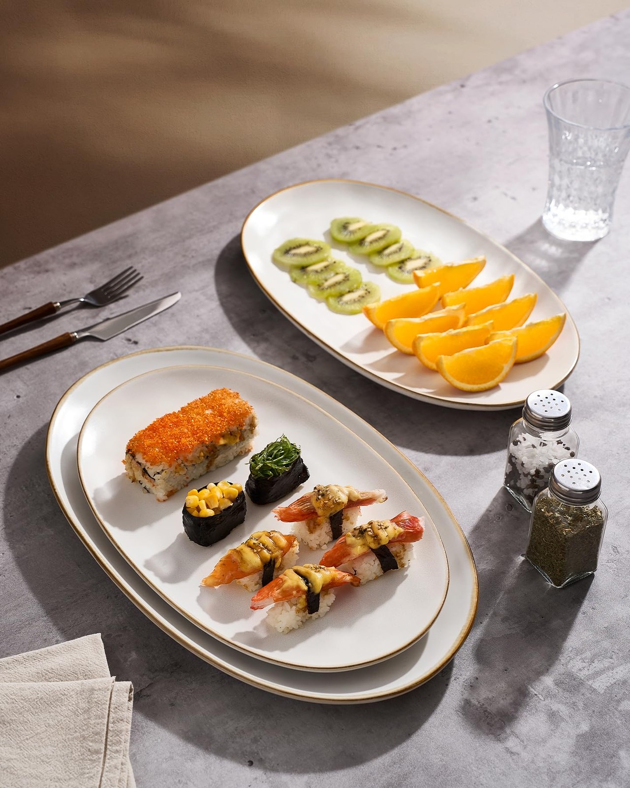 Best famiware Serving Platter Oval 15.59/14.3/12.9inch Dishes for Entertaining