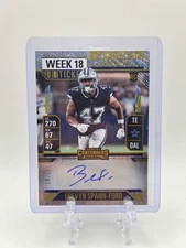 BREVYN SPANN-FORD 2024 CONTENDERS OPTIC #175 ROOKIE AUTO /18 ROOKIE TICKET