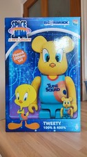 Medicom Toy Space Jam New Legacy Tweety Bird 100% 400% Bearbrick Set