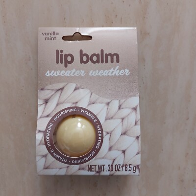 HATCHBEAUTY VANILLA MINT SWEATER WEATHER LIP BALM BALL 8,5G - NEU (LP01)
