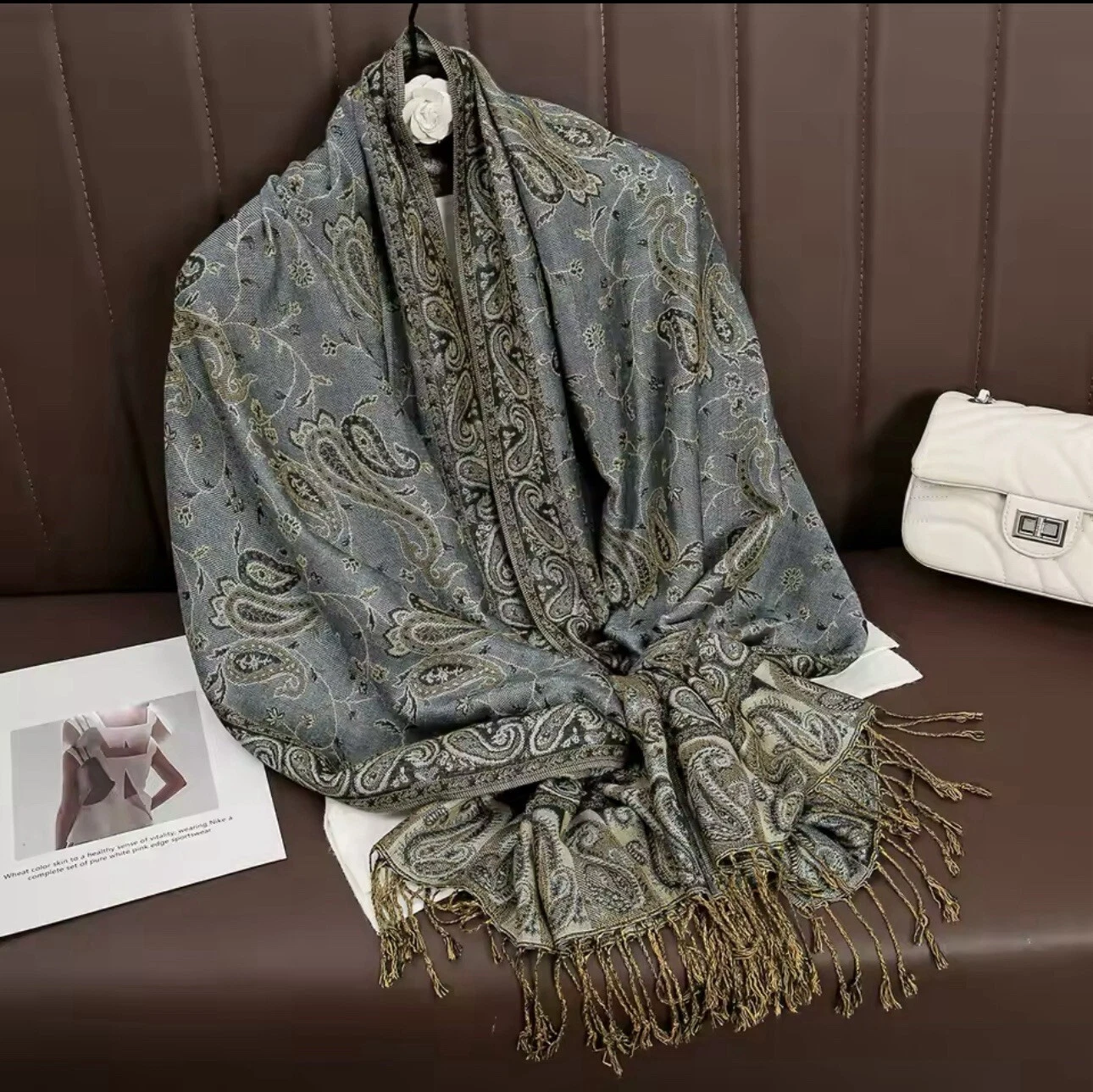 New Thick Luxury Cashmere Pashmina Warm Winter Scarf Female Foulard Shawl UK