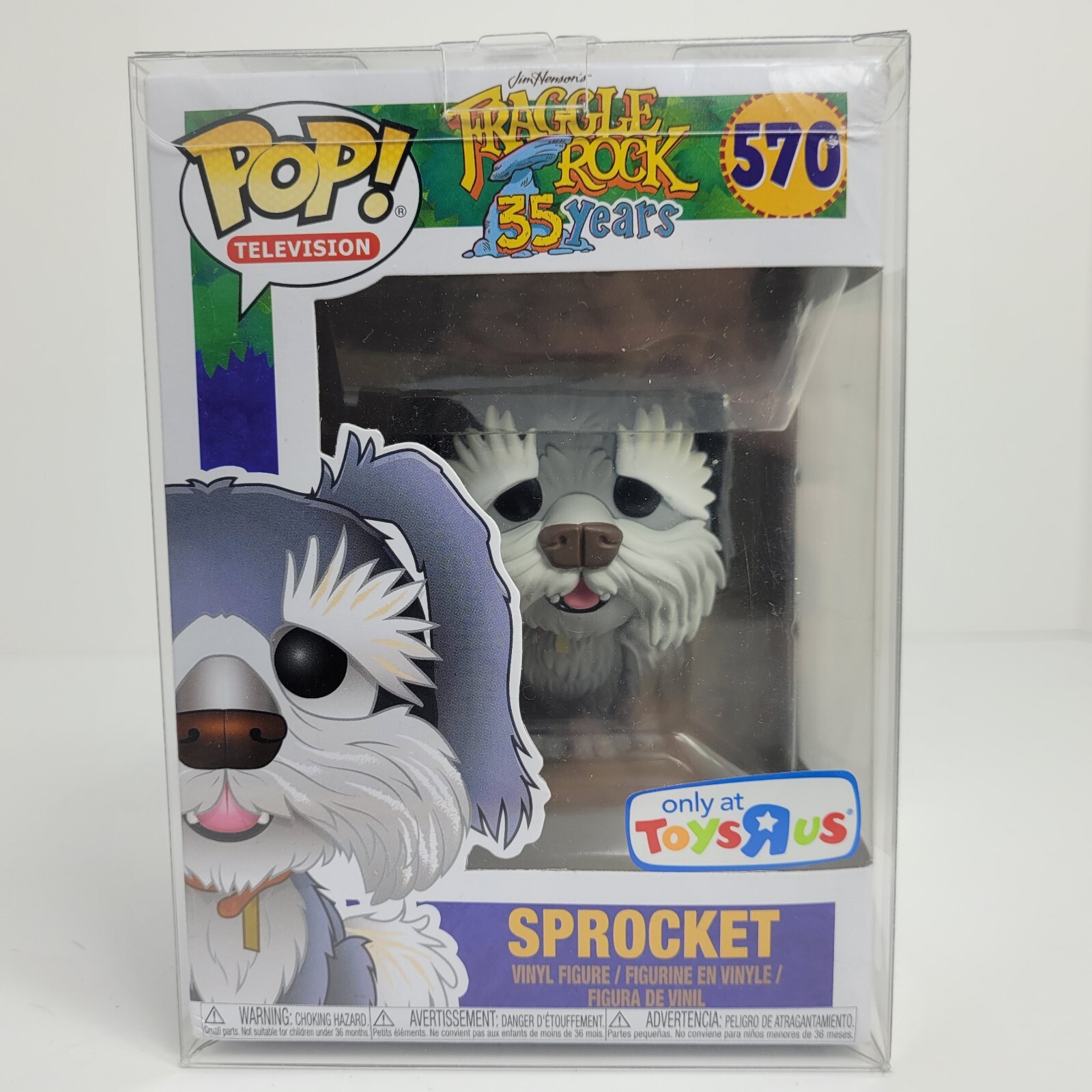 Figura De Vinilo Exclusiva De Toysrus Funko Pop Sprocket Dog Fraggle Rock #570 35 Años