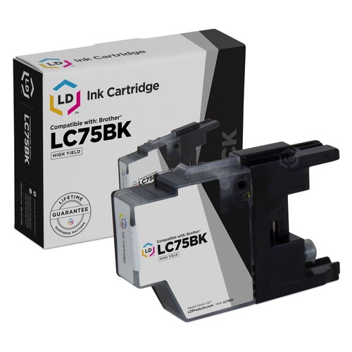 LD LC75BK LC75 Black Ink Cartridge for 