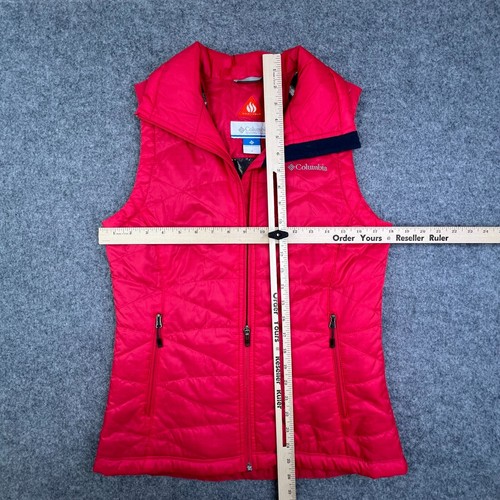Columbia Puffer Vest Top Womens Small Hot Pink Omni-Heat Lightweight Outdoor - Picture 3 of 6