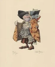 The Fish Smuggler Original Stone Lithograph Signed #  Ed. by James Christensen