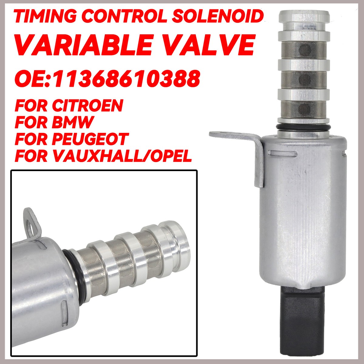 Variable Valve Timing VVT Solenoid VVT For Mini One R56 11368610388 Variable Valve Timing VVT Solenoid VVT For Mini One R56 11368610388