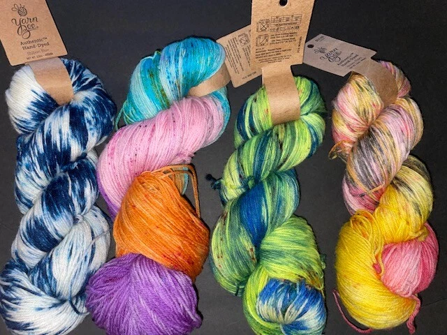 Yarn Bee Yarn AUTHENTIC HAND-DYED - 3.5 oz / 400 yds - Image 3 of 3