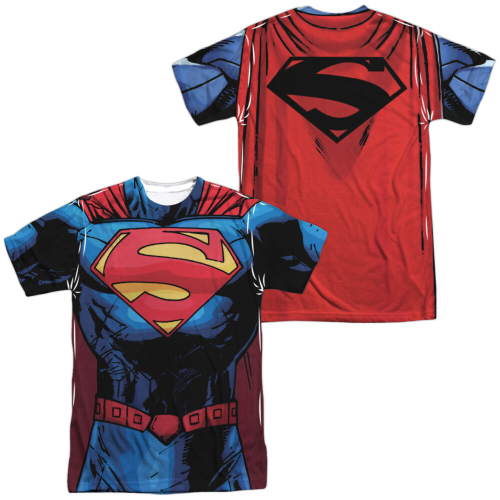 Superman New 52 Superman Unisex Adult Halloween Costume T Shirt, S