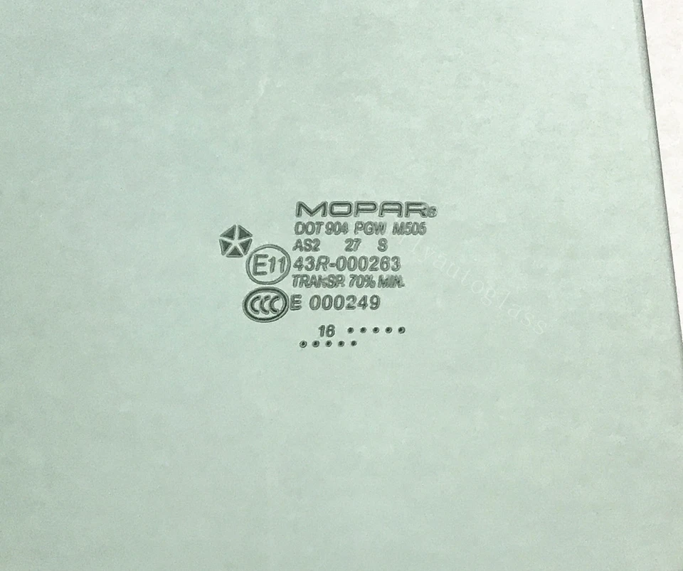 Fits 2008-2023 Dodge Challenger Driver Left Side Door Window Door Glass MOPAR Foto 2 de 4