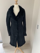 Alberta Ferretti Shearling Coat, Size It42/uk10