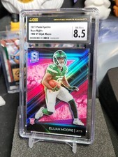 Elijah Moore 2021 Spectra Neon Nights Case Hit Prizm Rookie SSP CSG 8.5 🔥